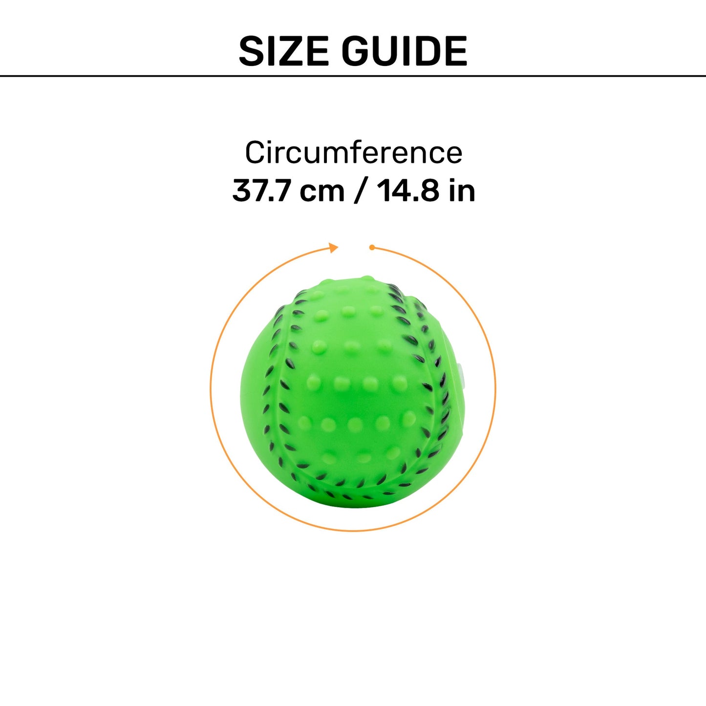 Squeeshy Ball Chew Toy For Dog - Green