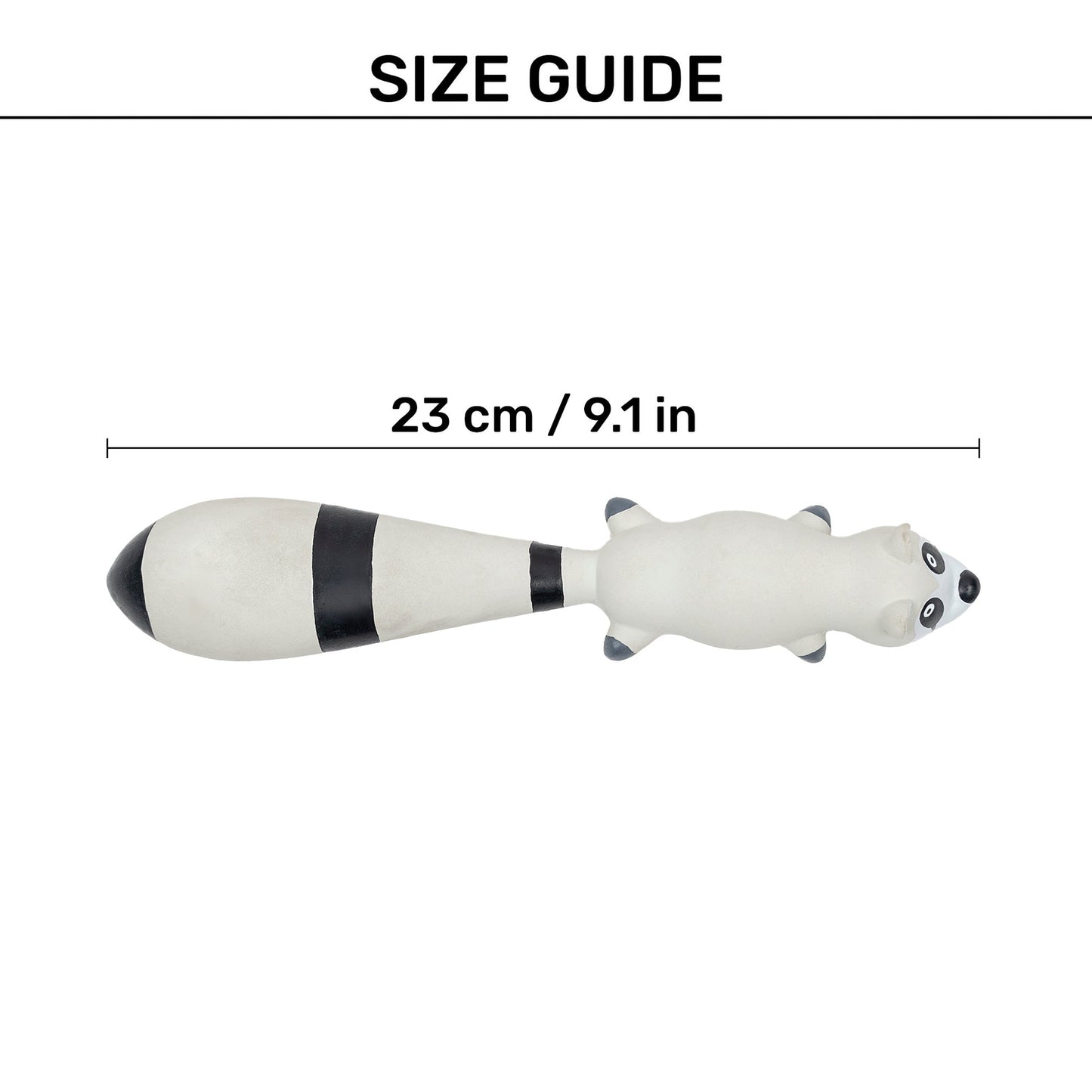 Raspy Squeaky Chew Toy For Puppies & Small Dogs - Grey