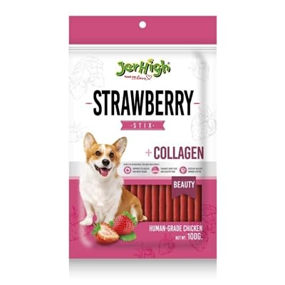 Jerhigh Dog Strawberry Treats