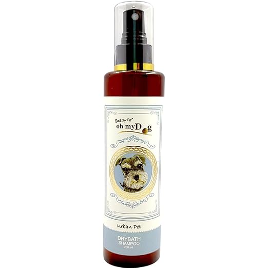 Oh My Dog Urban Pet, Pet Dry Bath Shampoo for Dogs, Puppies, Cats and Kittens for All Coat Types with Natural Active 200ml