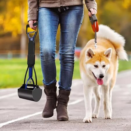 Pet Pooper Scooper Portable Handle Cleaning Pickup Clip Poop Scoop for Dog and Cat Animal Waste