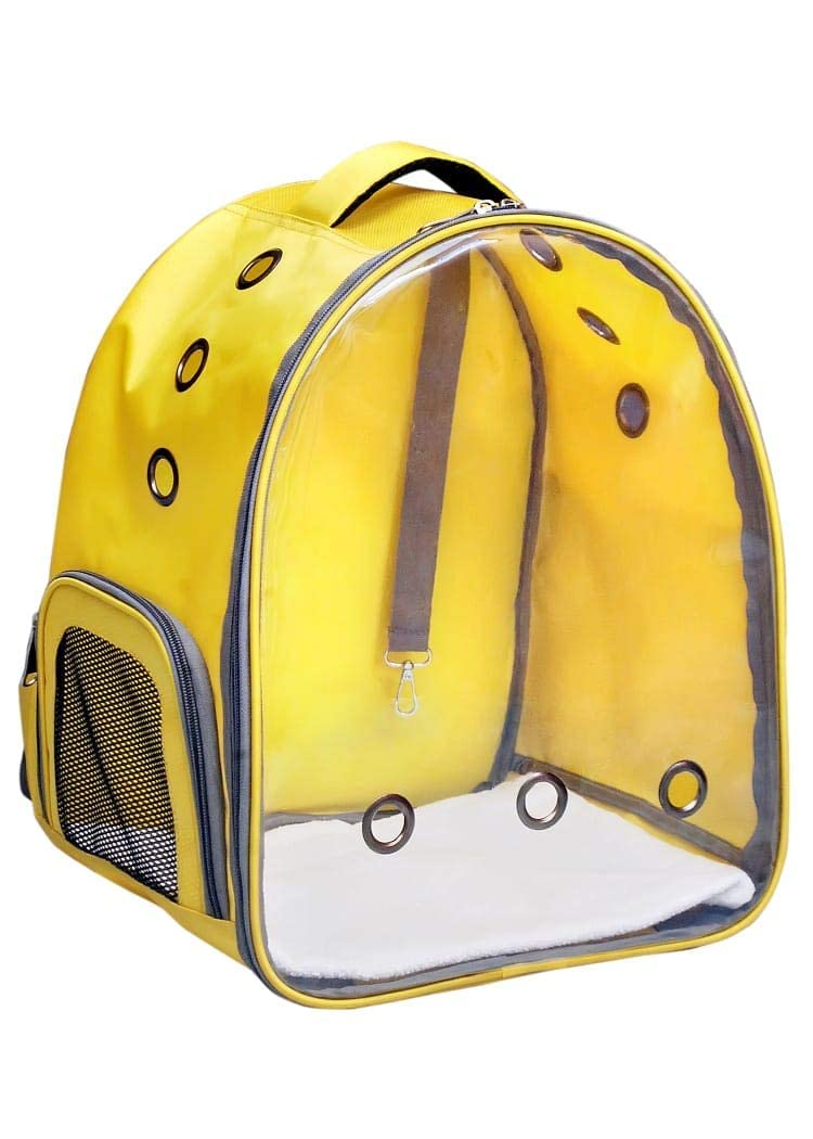 Transparent Cat Carrier Backpack (Medium) | Breathable, Ventilated, Airline-Approved Pet Travel Bag for Cats & Small Dogs | Sturdy & Comfortable for Hiking & Travel