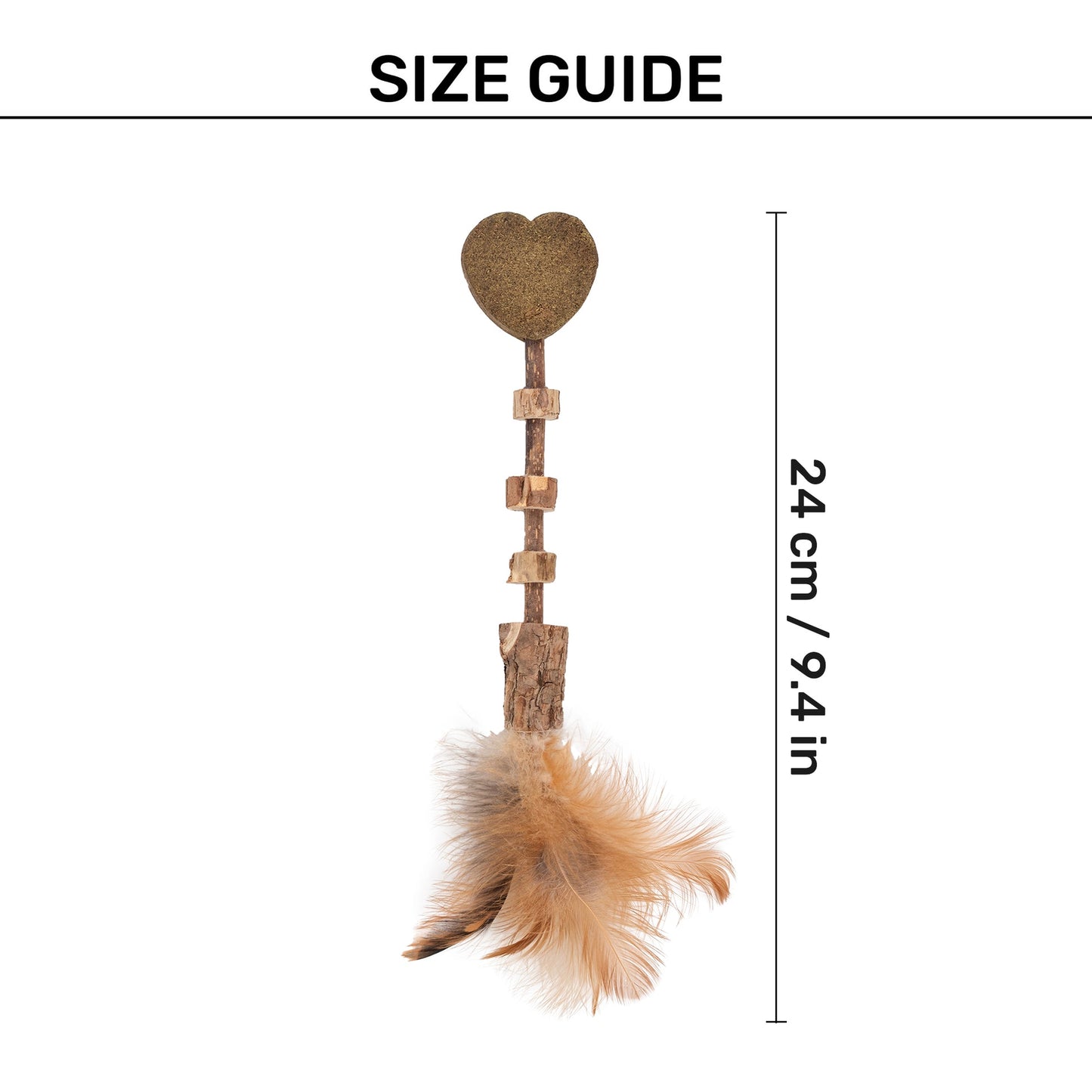 Matatabi Whisker Teaser Toy For Cat With Catnip - Brown