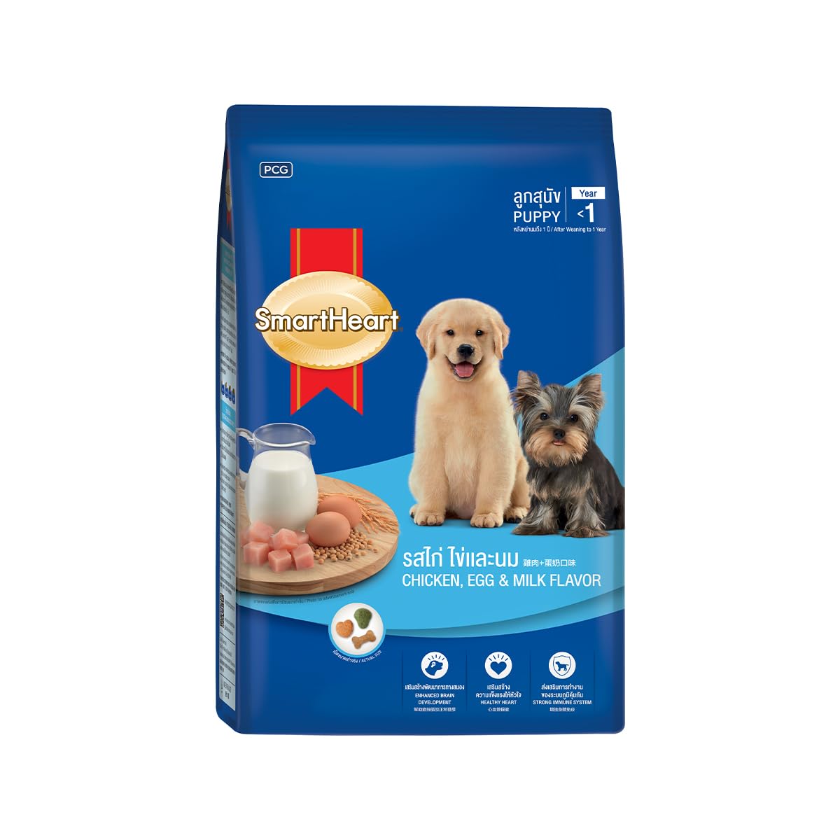 Smart Heart Smart Heart Puppy Dry Dog Food Chicken, Egg & Milk Flavour