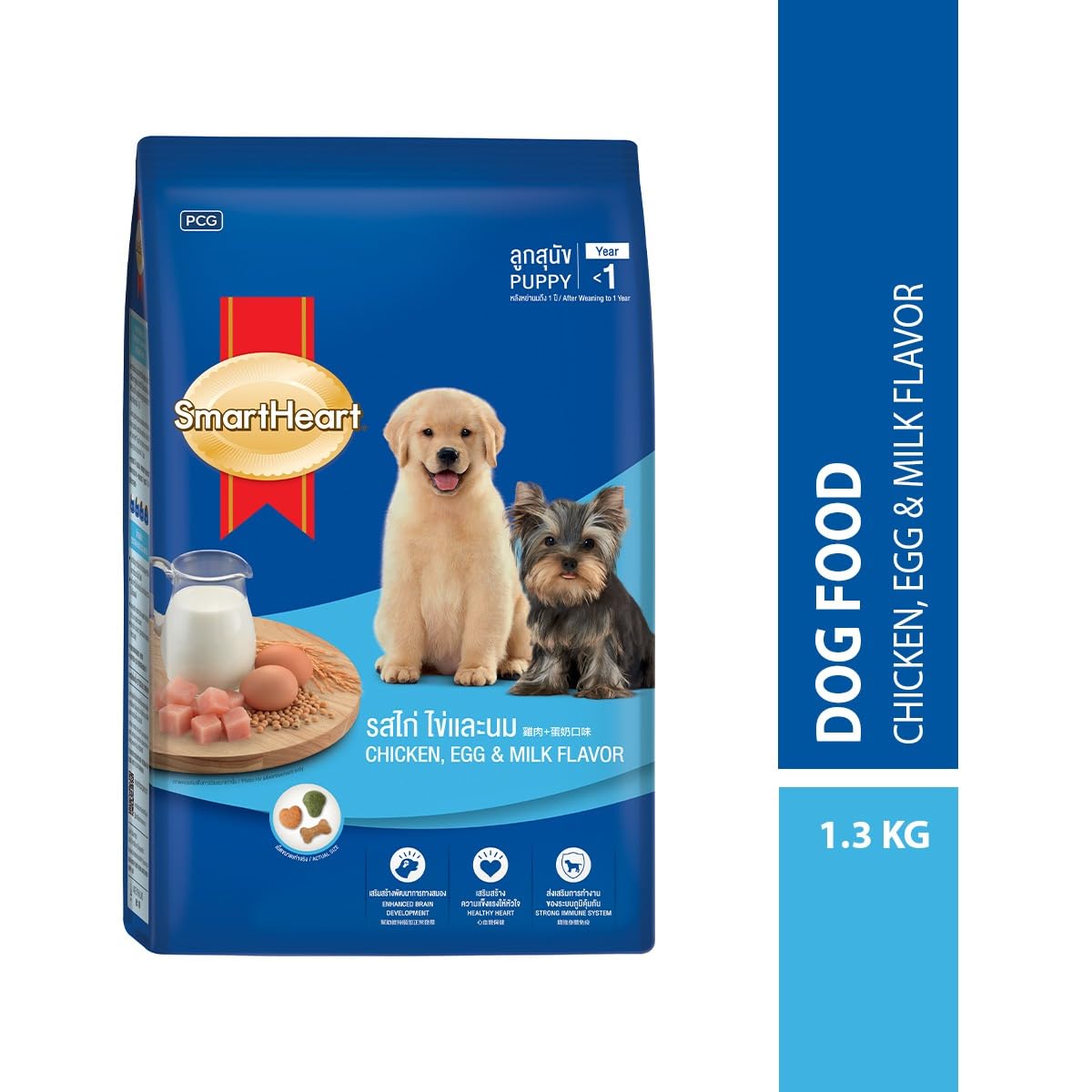Smart Heart Smart Heart Puppy Dry Dog Food Chicken, Egg & Milk Flavour