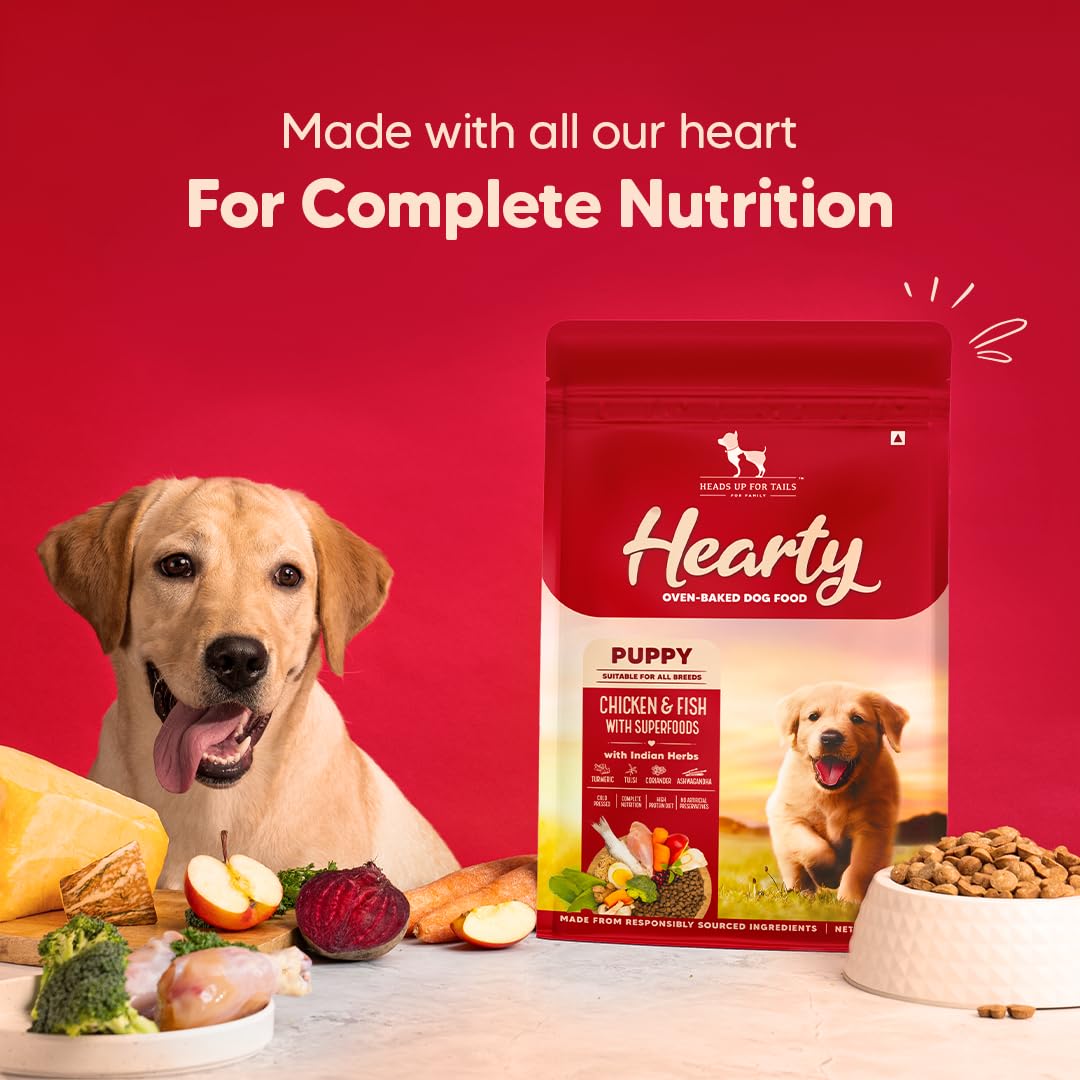 HUFT Hearty Oven Baked Chicken & Fish with Superfoods Puppy Dog Dry Food