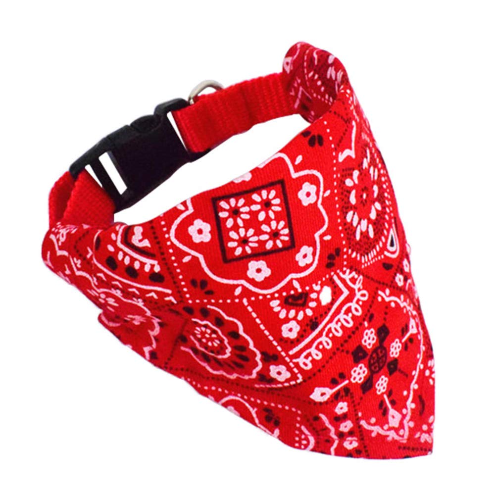 Printed Triangle Scarf Collar for Dog Cat Puppies Retractable Collar Bandana Triangle Bib Scarfs Neckerchief