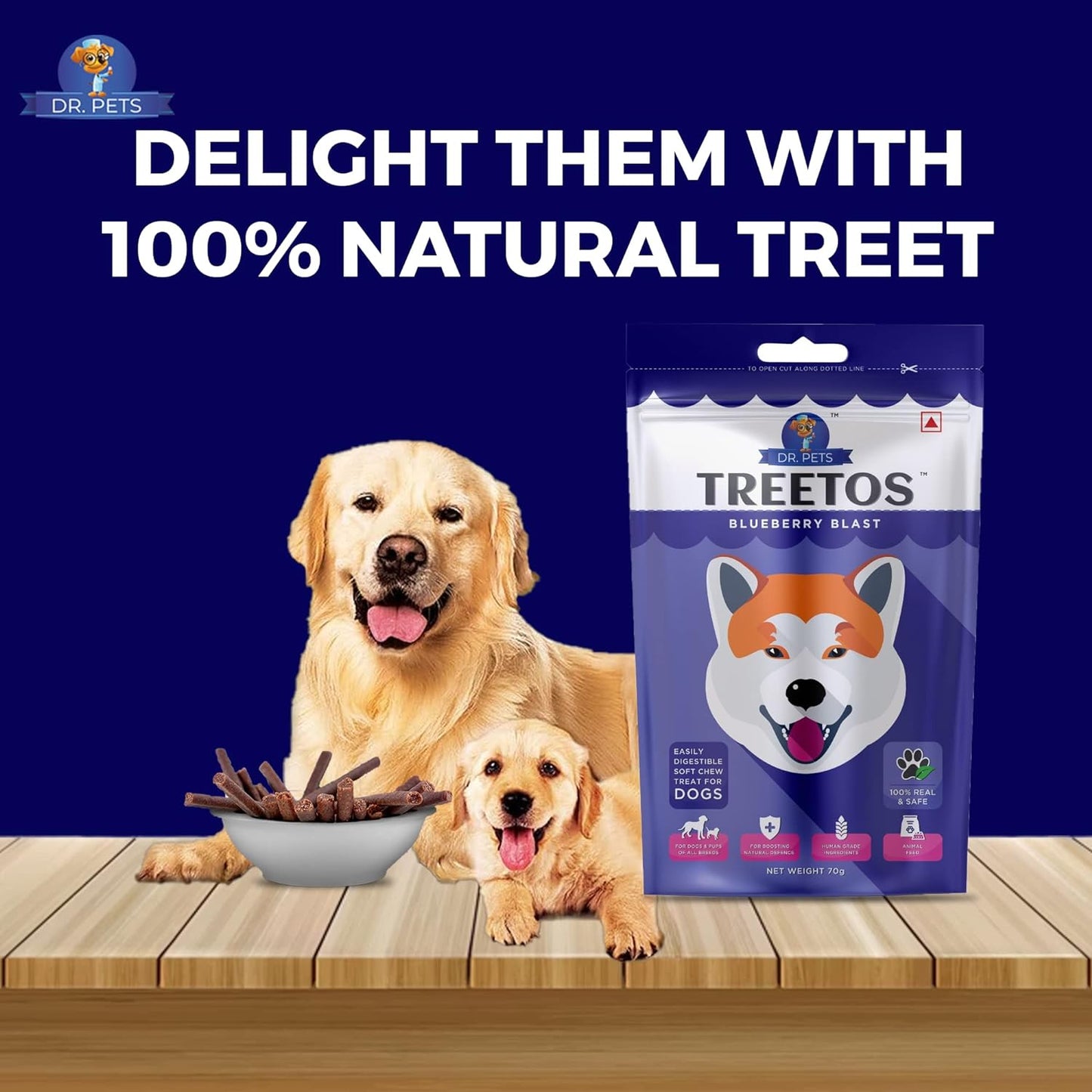 Dr. Pets Treetos Blueberry Blast BUY 5 GET 2 FREE