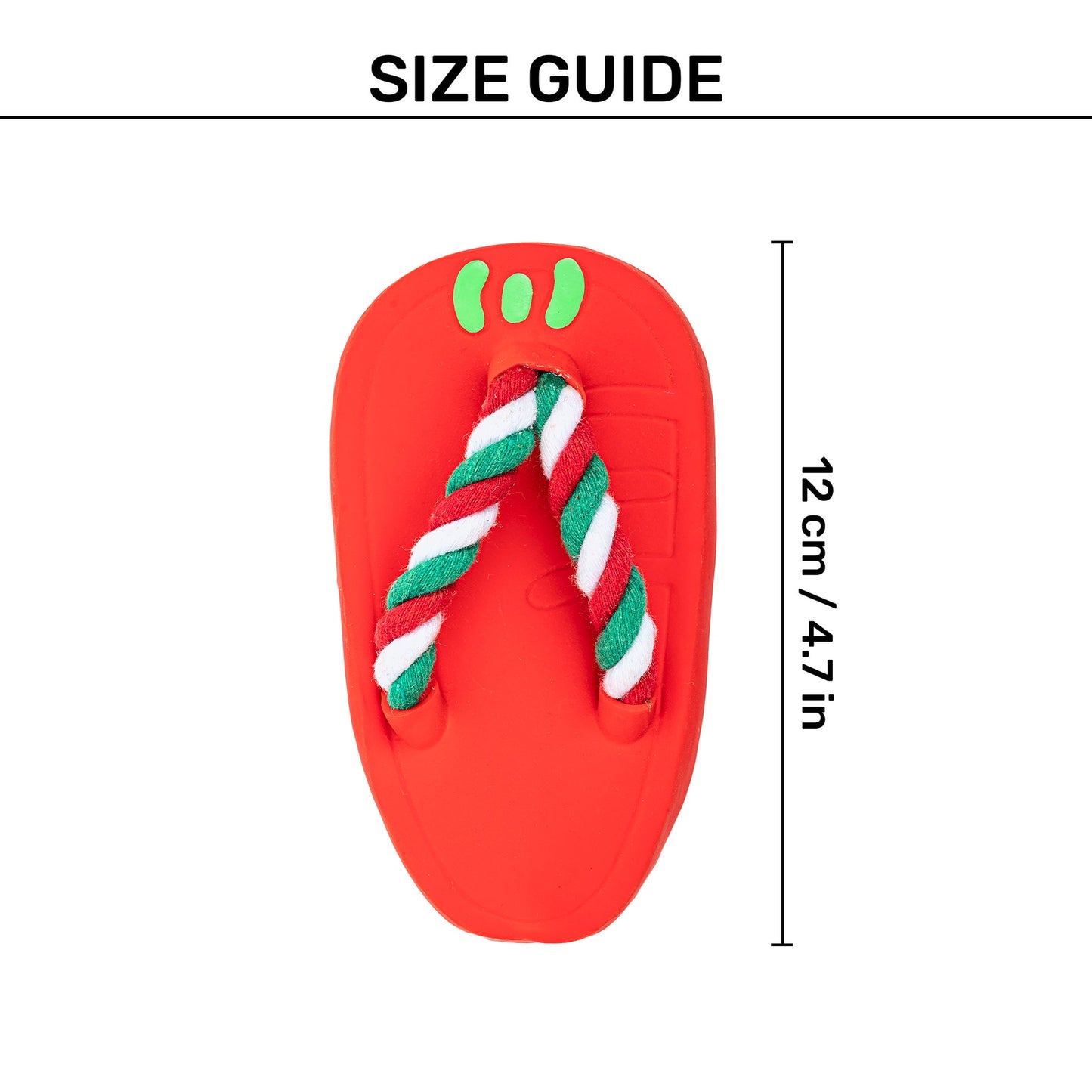 Squeaky Slipper Chew Toy For Dog - Red