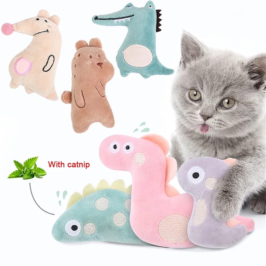 Catnip Fish Toys for Cats, Catnip Toy Interactive Plush for Indoor Cats Toys