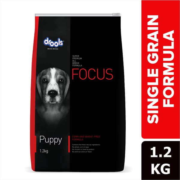 Drools Focus Super Premi puppy Dog Dry Food | Corn & Wheat Free Formula