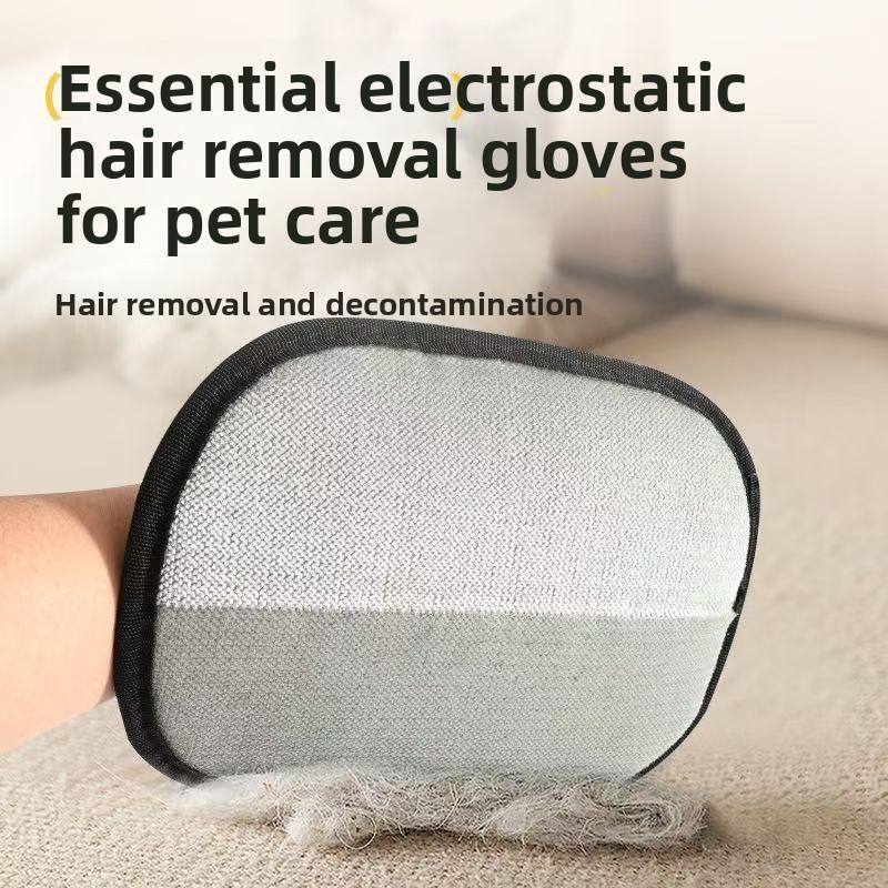 Pet Hair Removal Tool, Electrostatic Pet Hair Remover,Static Removal Gloves for Pet Hair, Dog and Cat Hair Remover Electrostatic Gloves Set for Couch, Clothes, Car, Carpet, Bed, Furniture