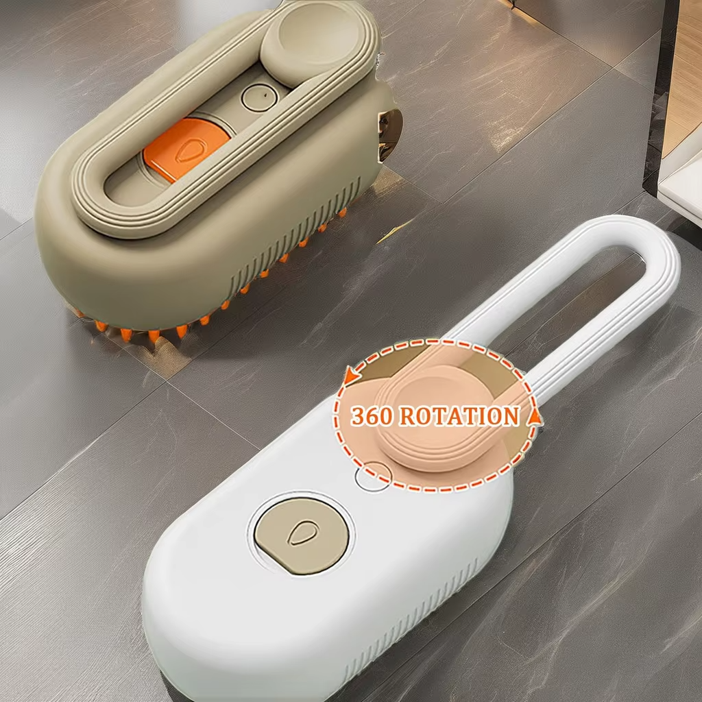 Steam Brush for Dog Cat Steam Brush 3 in 1 Water Brush for Dogs Silicone Massage Dog Comb Electric Multifunctional Water Brush Spa for Dogs USB Rechargeable Steamy Brush for Pet