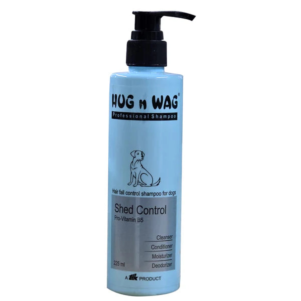 Ttk Hug n Wag Professional Shed Control Shampoo with Pro Vitamin B5 for Dogs 225 ml