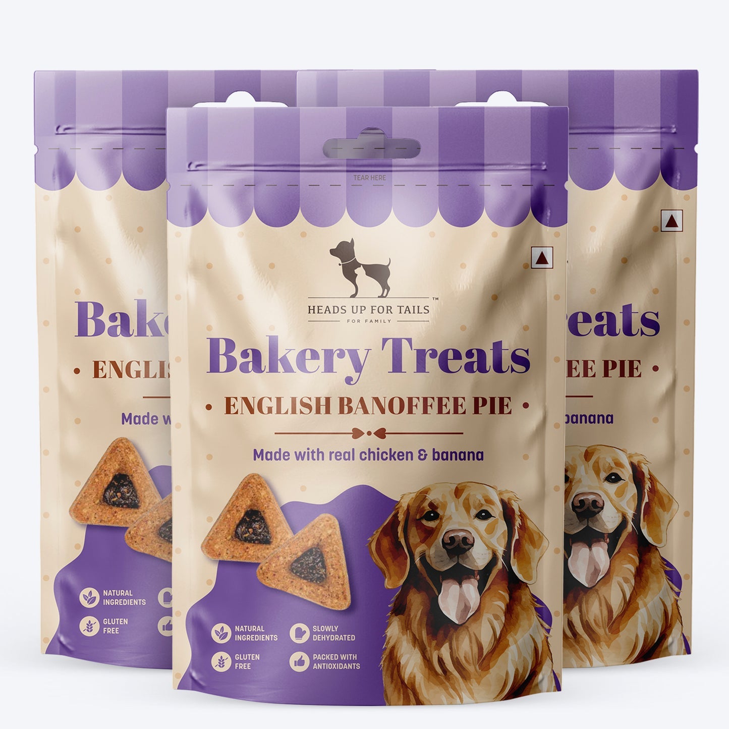 Banoffee Pie Dog Treats | Pet Treats for Dogs & Puppies | Puppy Training Treats | Healthy Dog Snacks & Treats for Adults
