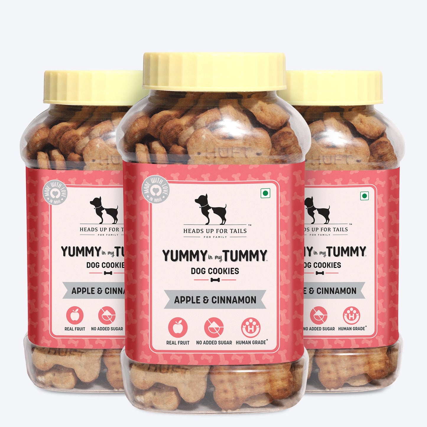 Yummy in my Tummy Apple & Cinnamon Vegetarian Dog Biscuits 320 gm