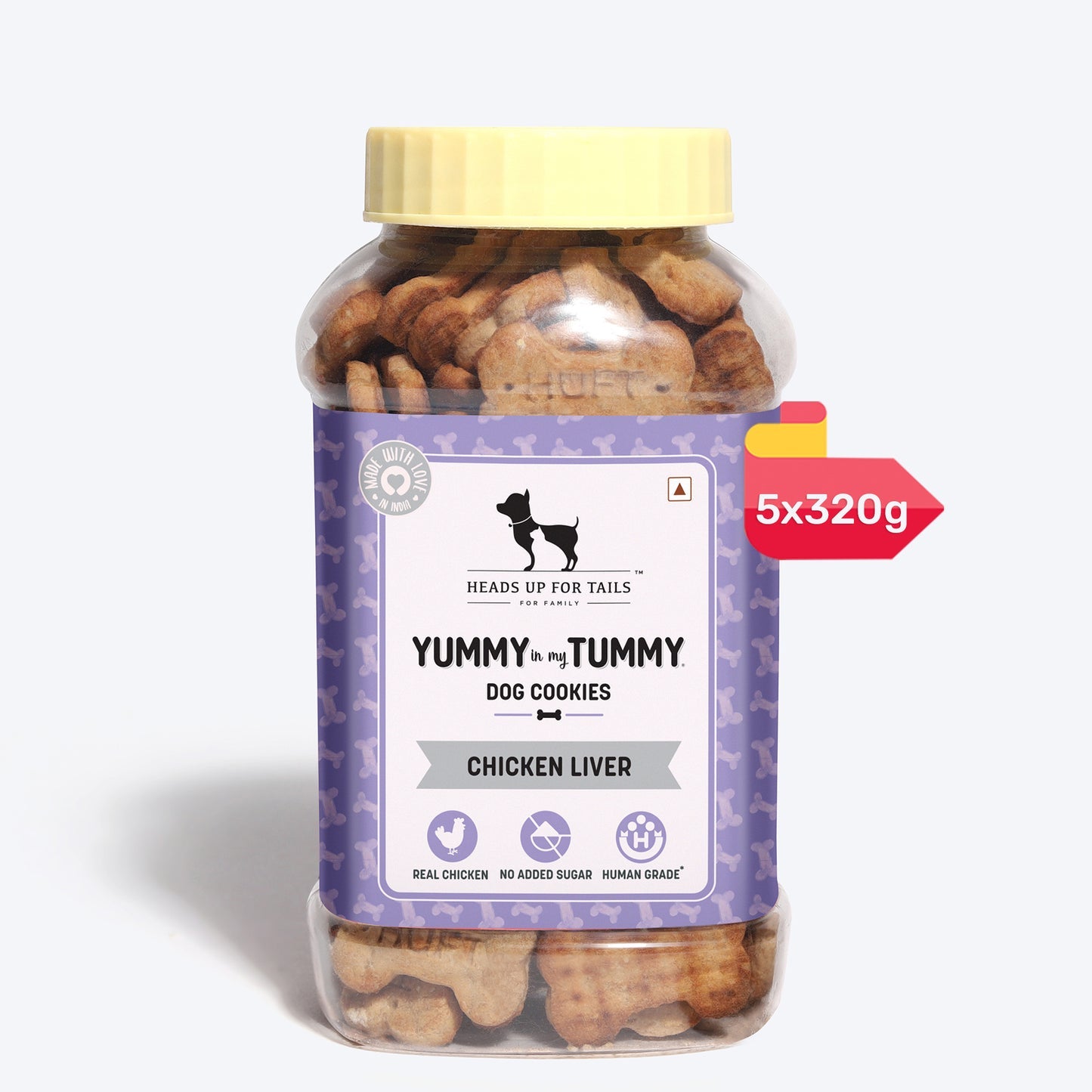 Yummy in my Tummy Chicken Liver Dog Biscuits 320 gm