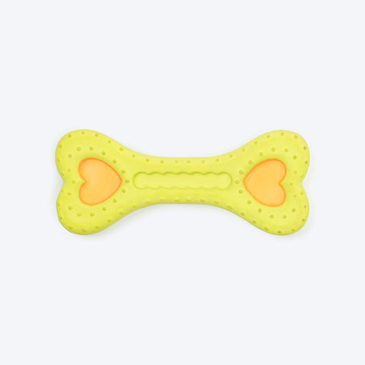 Happy Bite Fetch Chew Toy For Puppies & Small Dogs - Green