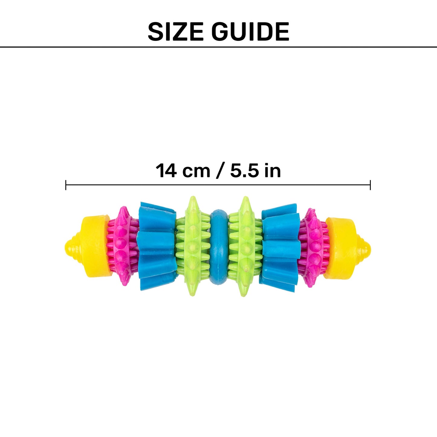 Spiky Chomp Chew Toy For Dog - Multicolor