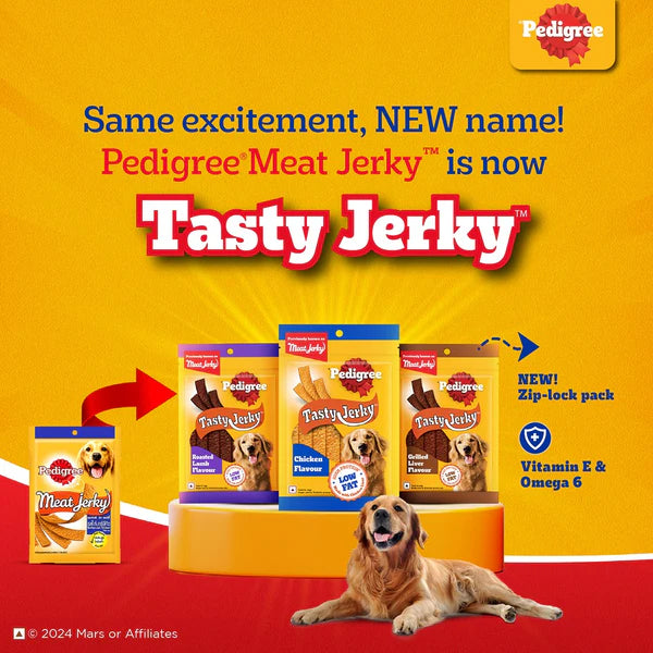Pedigree Roasted Lamb Tasty Jerky Dog Treat