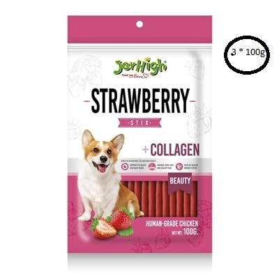 Jerhigh Dog Strawberry Treats