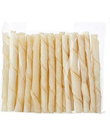 White Twisted Chew Sticks for Dogs Pack of 1Kg, Chicken, All Life Stages