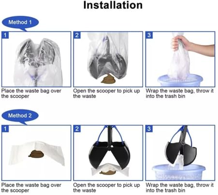 Pet Pooper Scooper Portable Handle Cleaning Pickup Clip Poop Scoop for Dog and Cat Animal Waste