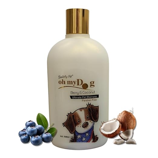 Oh My Dog Smarty Pet Shampoo, Berry & Coconut, Paraben-Free , 500 ml