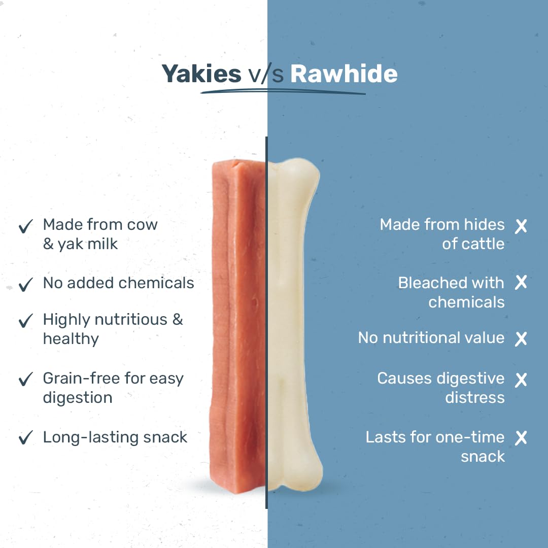 Yakies 100% Natural & Vegetarian Apple Chew Bone for Dogs