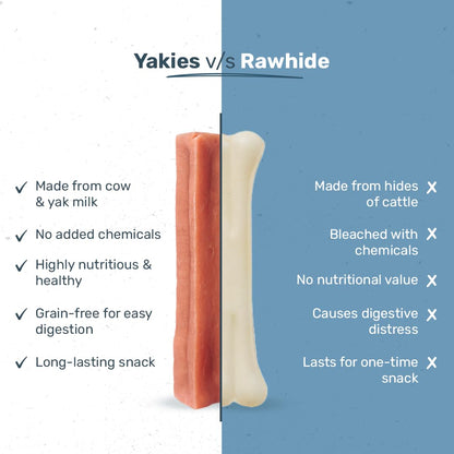 Yakies 100% Natural & Vegetarian Apple Chew Bone for Dogs
