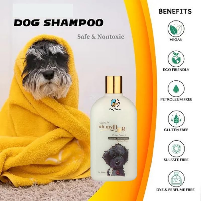 Oh My Dog Paraben Free Ultimate Pet Shampoo for Puppies & Dogs Odour Control 500 Ml