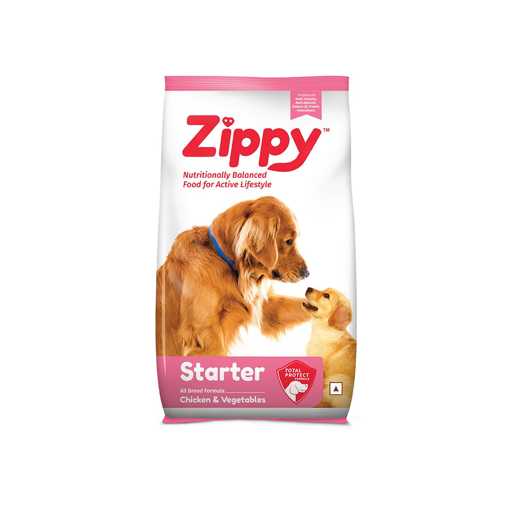 Zippy Starter Dry Dog Food | Pregnant Mother & Weaning Puppy, Real Chicken & Vegetables, Nutritionally Balanced Dog Food