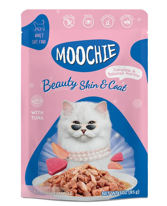 Moochie Beauty Skin and Coat cat Food Mince with Tuna
