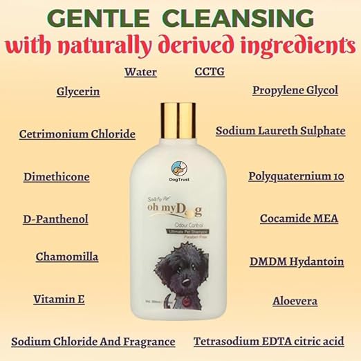 Oh My Dog Paraben Free Ultimate Pet Shampoo for Puppies & Dogs Odour Control 500 Ml
