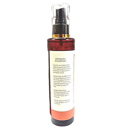 Oh My Dog DryBath Shampoo for Dogs, Puppies, Cats and Kittens - (Wild Pet, 200ml) | Water Free Bath for All Coat Types with Tea Tree Oil, Jojoba Oil, and Aloe Vera for Soft Smooth Fur