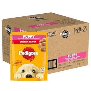 Pedigree Chicken & Liver Chunks in Gravy Puppy Wet Dog Food