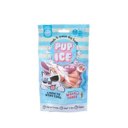 PUP ICE Ready to Freeze Rocket Lollies Dog Treats: Healthy,Prebiotics & Calcium Rich Edible Chew Snacks,No Added Sugar,No Artificial Colors or Flavors