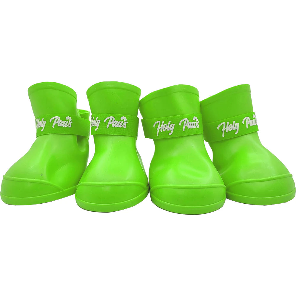 Pet Dog Waterproof Skidproof Rain Shoes Boot Size M Black|Anti-Slip Sole & Skid-Proof, Outdoor Rain Boots for Dogs, Four Ways Stretch Paw Protectors Shoe|