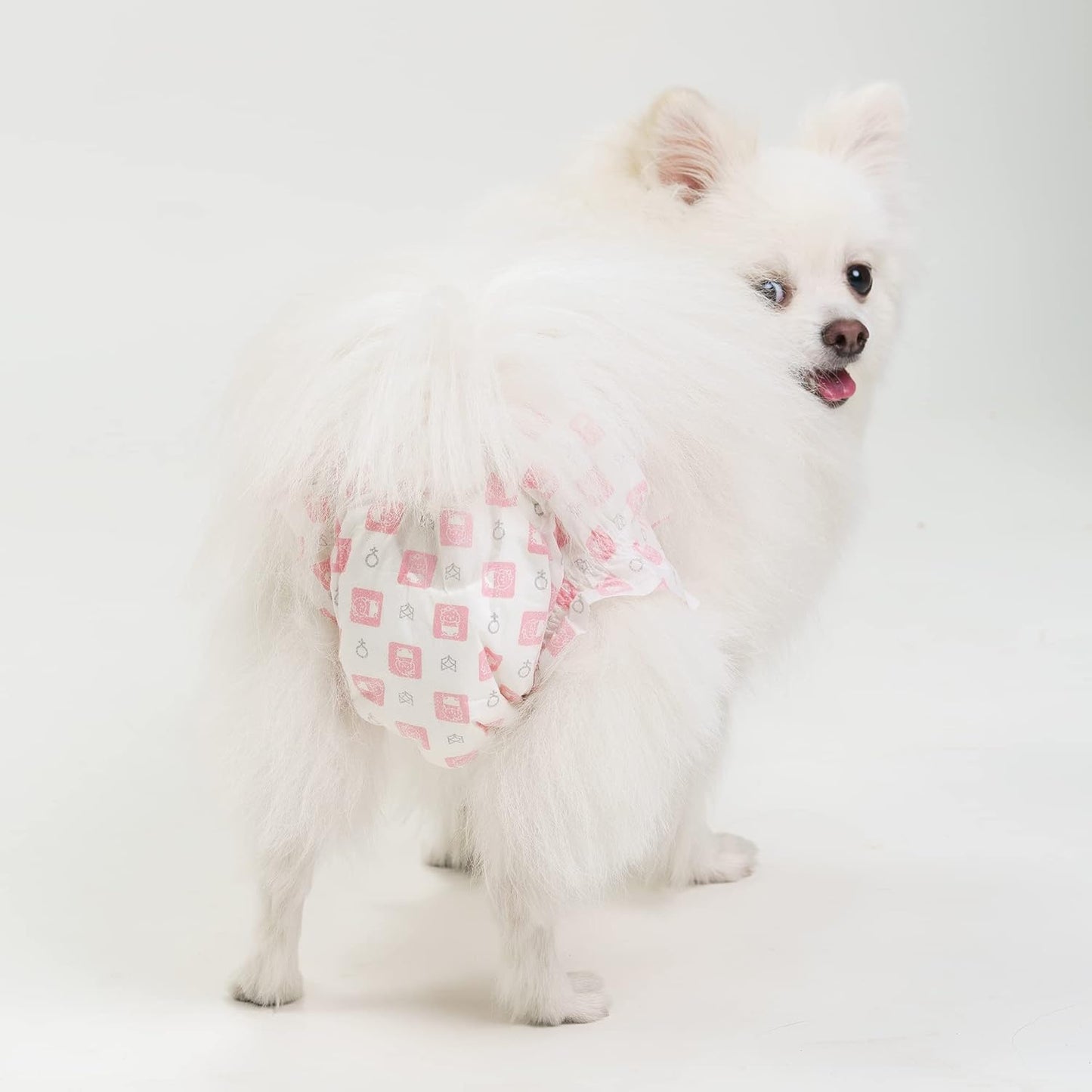 Fofos Disposable Dog Diapers (14 Pcs) | Female Dog Diapers Ultra Protection | Diapers for Dogs in Heat, Excitable Urination or Incontinence