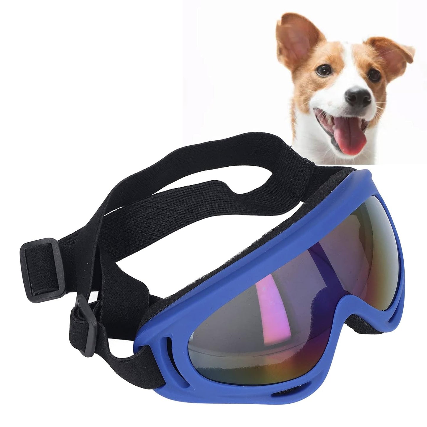 Sunglasses, Comfortable Frame Impact Resistant Windproof Large Dog Goggles for Swimming for Riding Motorcycle