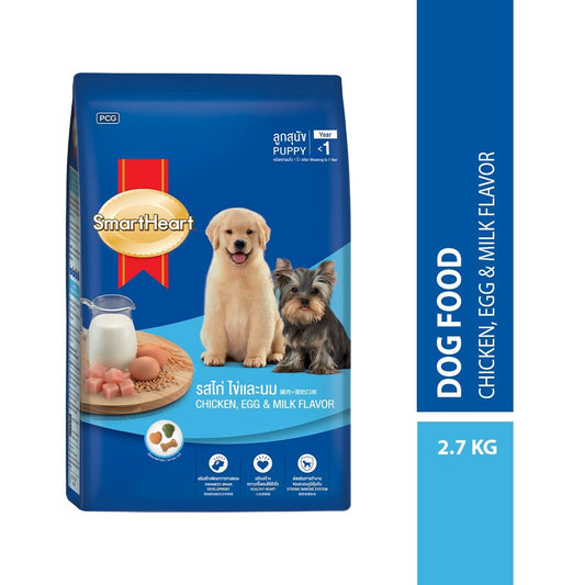 Smart Heart Smart Heart Puppy Dry Dog Food Chicken, Egg & Milk Flavour