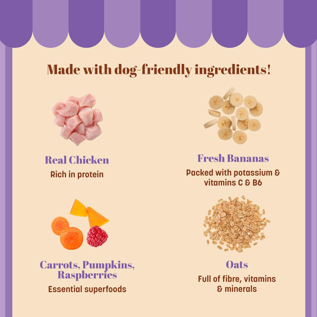 Banoffee Pie Dog Treats | Pet Treats for Dogs & Puppies | Puppy Training Treats | Healthy Dog Snacks & Treats for Adults