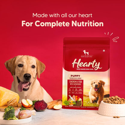 HUFT Hearty Oven Baked Chicken & Fish with Superfoods Puppy Dog Dry Food
