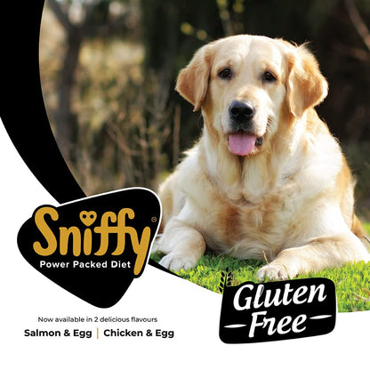 Sniffy Starter Dry Dog Food | Pregnant Mother & Weaning Puppy | Real Chicken & Egg, Power Packed High Protein Diet for All Breeds