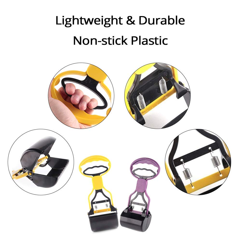Pet Pooper Scooper Portable Handle Cleaning Pickup Clip Poop Scoop for Dog and Cat Animal Waste