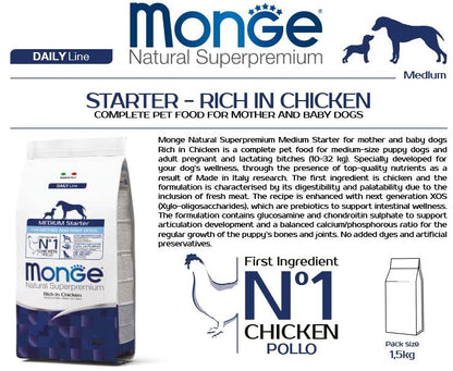 Monge Daily Line -Medium Starter with Chicken