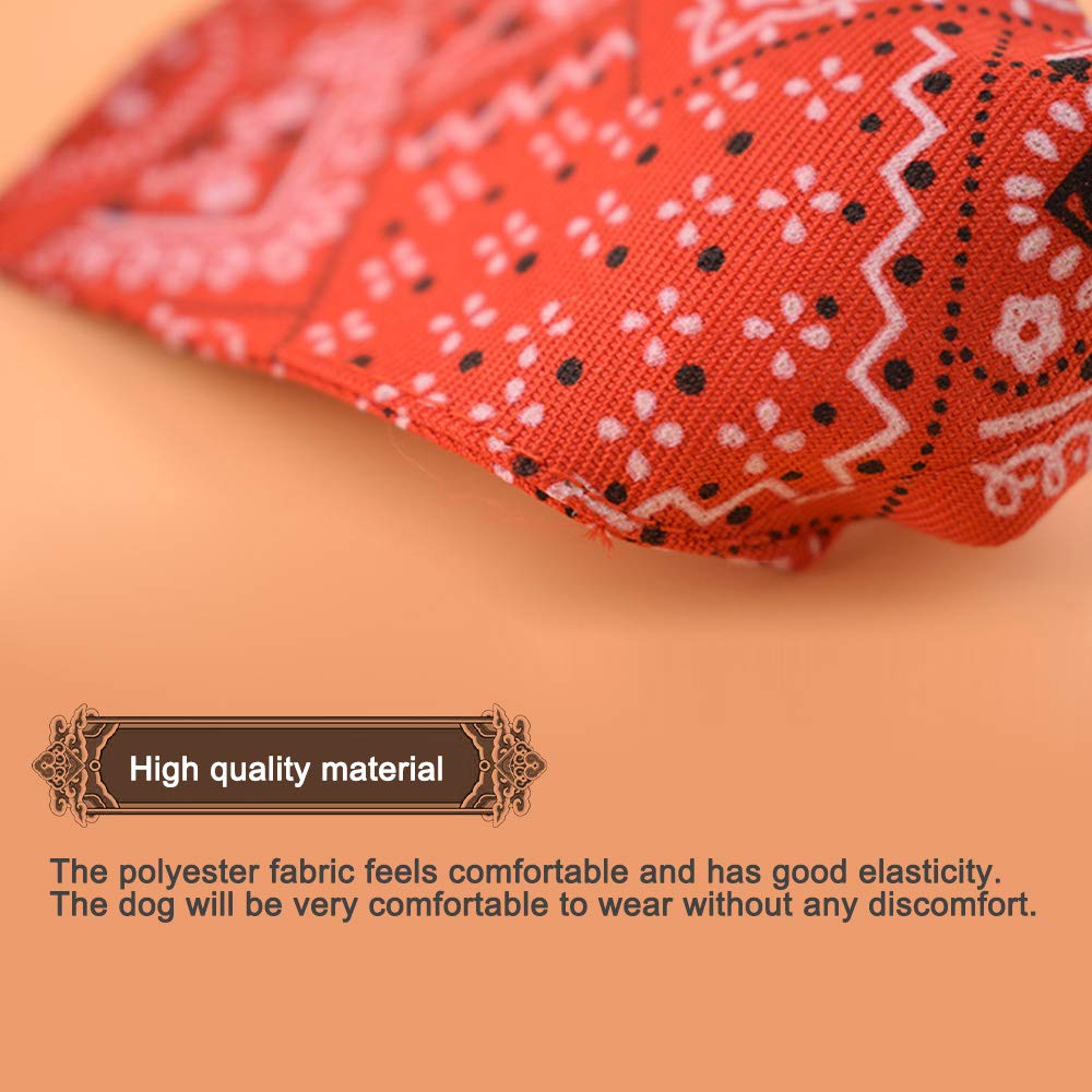 Printed Triangle Scarf Collar for Dog Cat Puppies Retractable Collar Bandana Triangle Bib Scarfs Neckerchief
