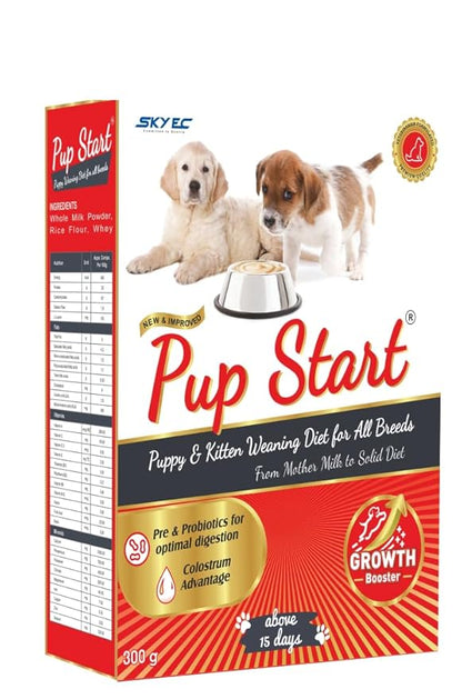 Pup Start Puppy Powder Dog Food for All Breeds, Milk Flavour | Pup Start Dog Cerelac Food for All Breeds, Puppy Weaning Diet Dry Food Supplement