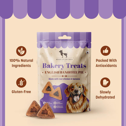 Banoffee Pie Dog Treats | Pet Treats for Dogs & Puppies | Puppy Training Treats | Healthy Dog Snacks & Treats for Adults