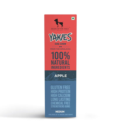 Yakies 100% Natural & Vegetarian Apple Chew Bone for Dogs